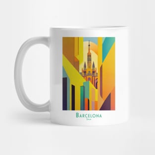 Barcelona Spain Geometric Splendor Mug